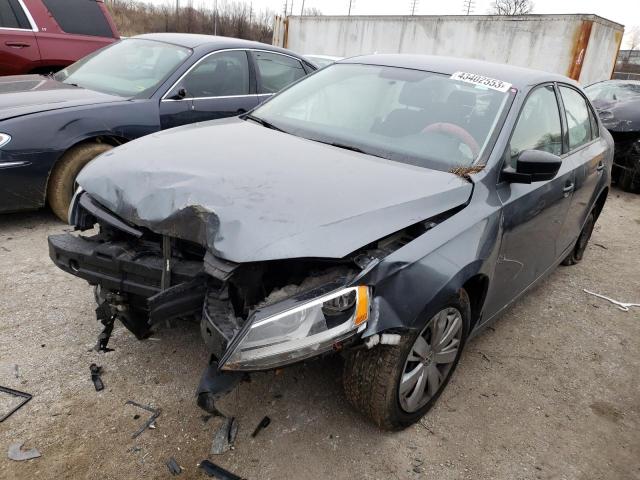 3VW2K7AJ8EM236173 - 2014 VOLKSWAGEN JETTA BASE 灰色 照片 1