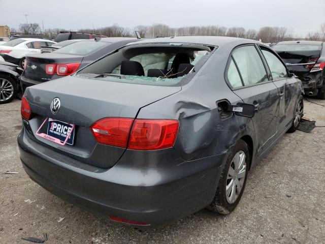 3VW2K7AJ8EM236173 - 2014 VOLKSWAGEN JETTA BASE 灰色 照片 3