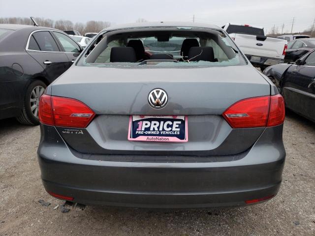 3VW2K7AJ8EM236173 - 2014 VOLKSWAGEN JETTA BASE 灰色 照片 6