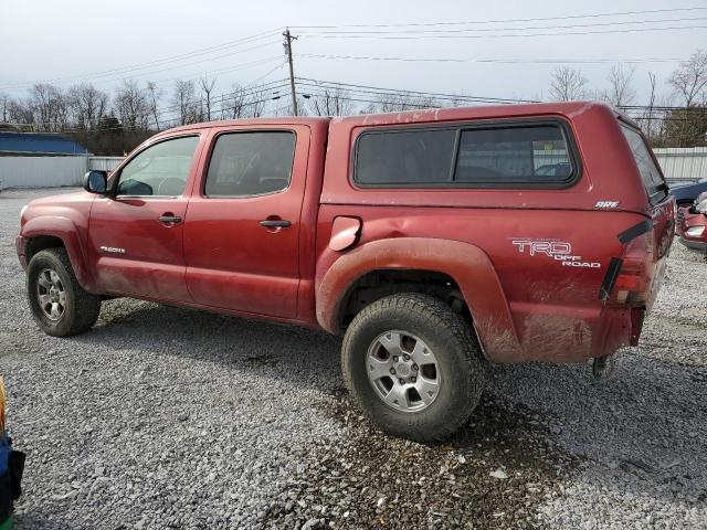 5TELU42N95Z101708 - 2005 TOYOTA TACOMA DOUBLE CAB RED photo 2