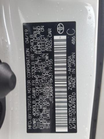 JTDKARFP8K3119155 - 2019 TOYOTA PRIUS PRIM 白色 照片 13