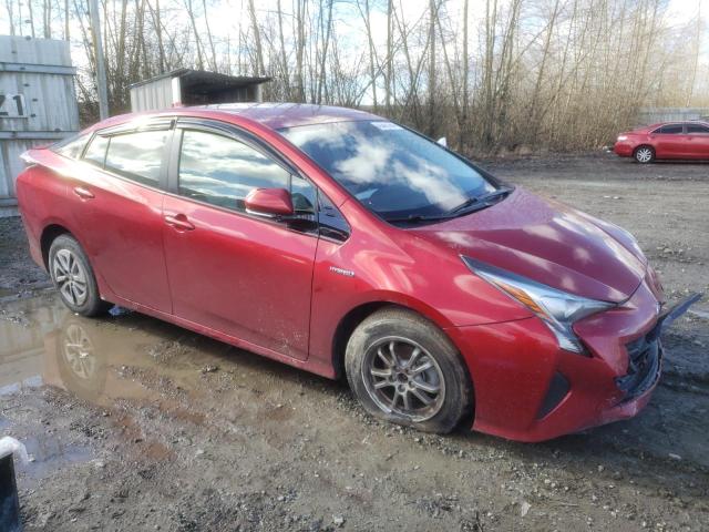 JTDKARFU2G3523016 - 2016 TOYOTA PRIUS RED photo 4