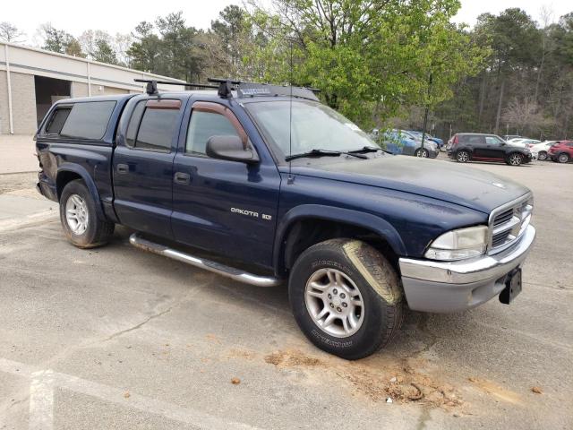 1B7GG2AN51S110743 - 2001 DODGE DAKOTA QUAD BLUE photo 4