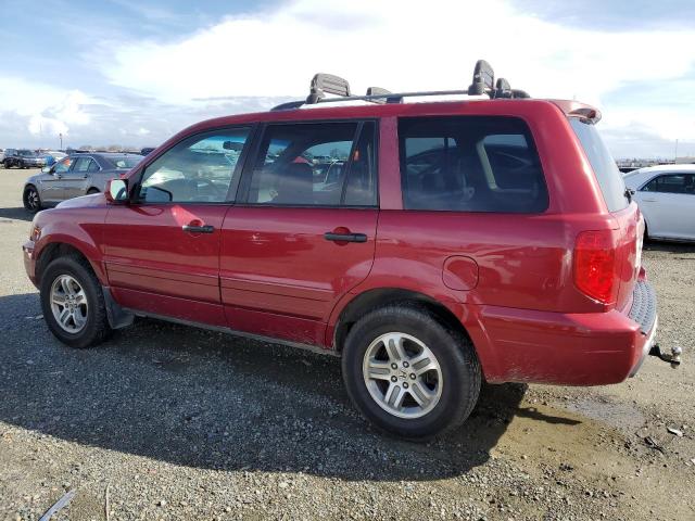 2HKYF18563H560104 - 2003 HONDA PILOT EXL RED photo 2