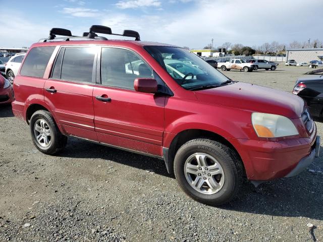 2HKYF18563H560104 - 2003 HONDA PILOT EXL RED photo 4