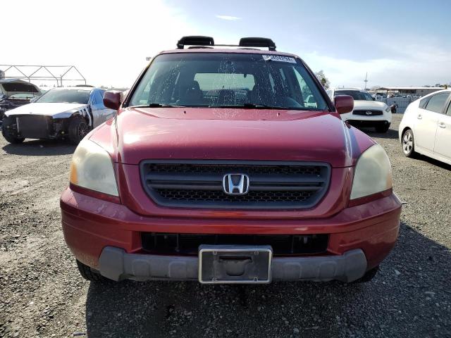 2HKYF18563H560104 - 2003 HONDA PILOT EXL RED photo 5