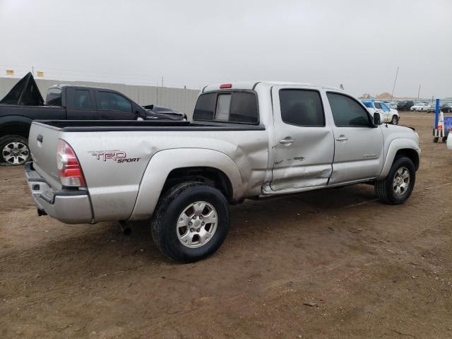 3TMMU4FN9AM019726 - 2010 TOYOTA TACOMA DOUBLE CAB LONG BED SILVER photo 3