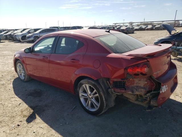 1C3CDZEG1CN253139 - 2012 DODGE AVENGER SXT RED photo 2