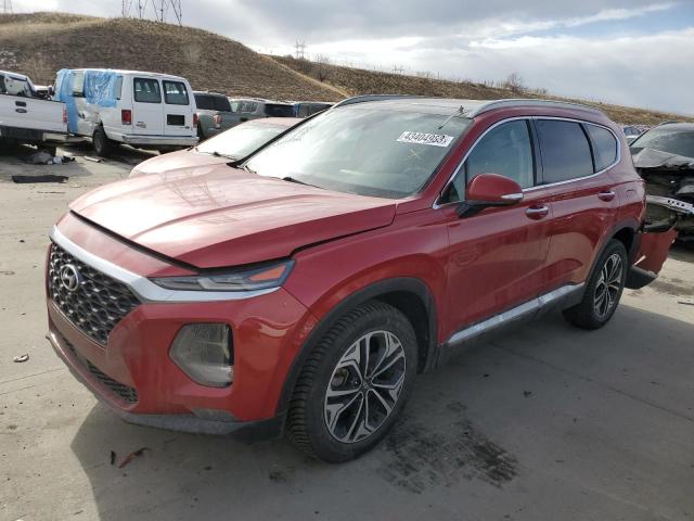 5NMS5CAA6KH069992 - 2019 HYUNDAI SANTA FE LIMITED RED photo 1