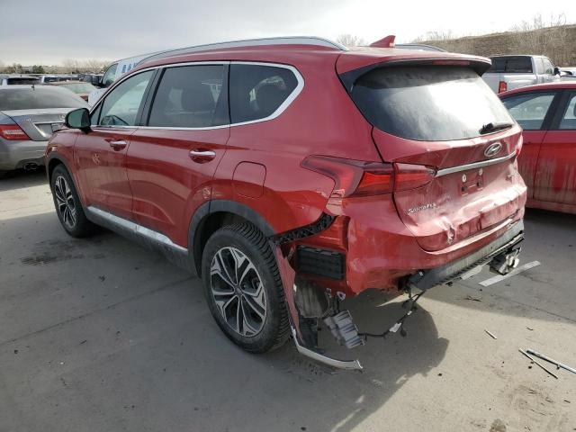 5NMS5CAA6KH069992 - 2019 HYUNDAI SANTA FE LIMITED RED photo 2