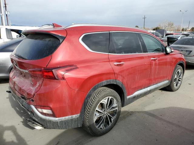 5NMS5CAA6KH069992 - 2019 HYUNDAI SANTA FE LIMITED RED photo 3