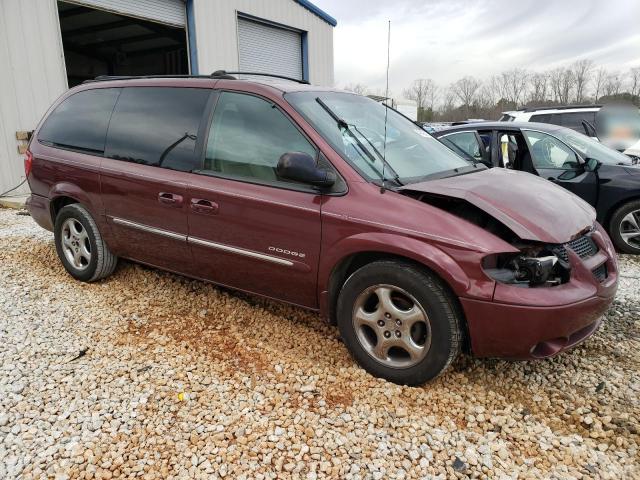 2B8GP54L91R200339 - 2001 DODGE GRAND CARA ES BURGUNDY photo 4