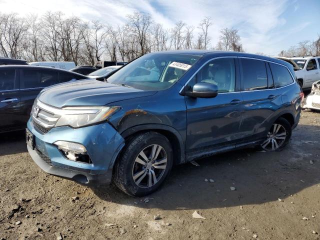 5FNYF6H70GB096889 - 2016 HONDA PILOT EXLN BLUE photo 1