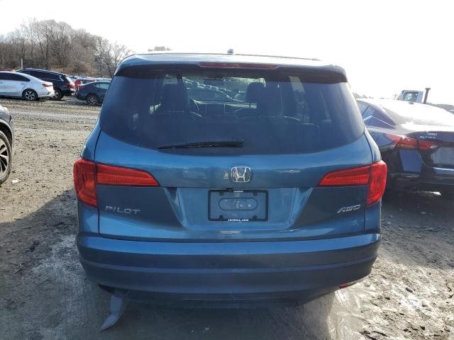5FNYF6H70GB096889 - 2016 HONDA PILOT EXLN BLUE photo 6