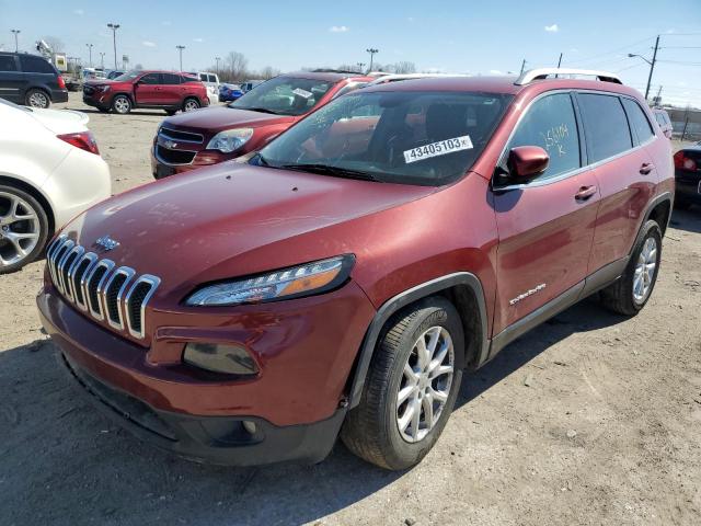 1C4PJMCB8GW256104 - 2016 JEEP CHEROKEE LATITUDE BURGUNDY photo 1