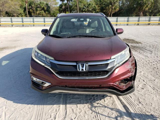 2HKRM3H74FH554118 - 2015 HONDA CR-V EXL BURGUNDY photo 5