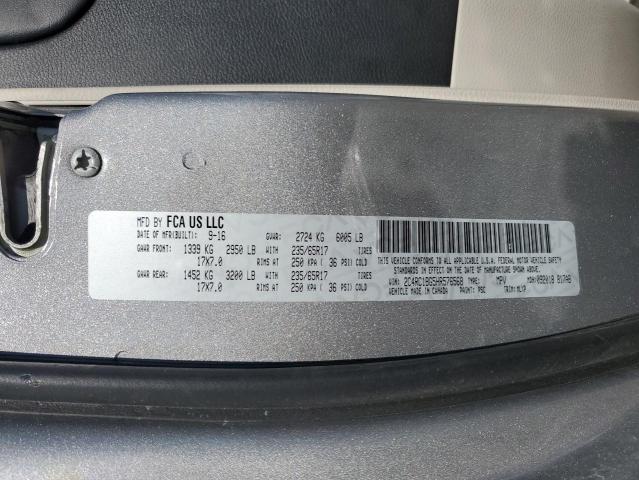 2C4RC1BG5HR576568 - 2017 CHRYSLER PACIFICA TOURING L Gümüş foto 13