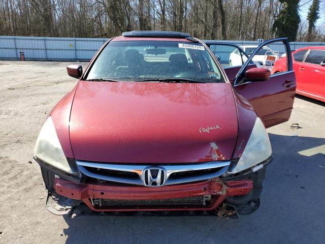 1HGCM567X7A103757 - 2007 HONDA ACCORD EX RED photo 5