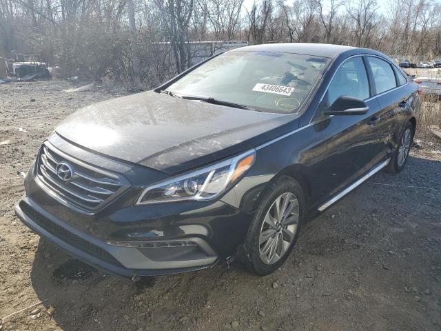 5NPE34AF7FH042328 - 2015 HYUNDAI SONATA SPORT BLACK photo 1