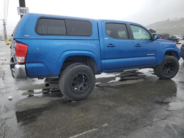 5TFAX5GN7HX090149 - 2017 TOYOTA TACOMA DOUBLE CAB BLUE photo 3