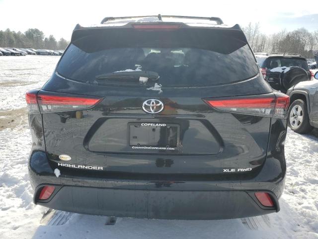 5TDHZRBH6MS523851 - 2021 TOYOTA HIGHLANDER XLE 黑色 照片 6