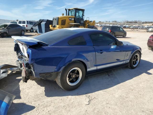 1ZVHT88S585142953 - 2008 FORD MUSTANG SHELBY GT500 BLUE photo 3