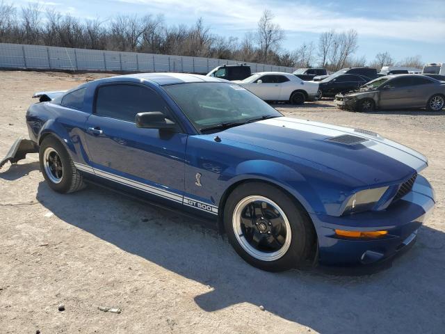 1ZVHT88S585142953 - 2008 FORD MUSTANG SHELBY GT500 BLUE photo 4