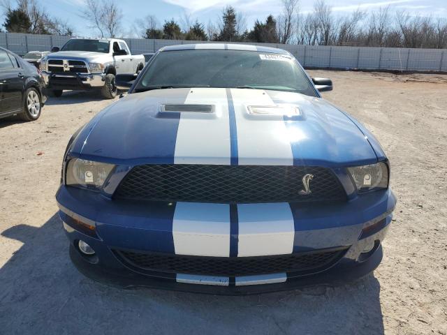 1ZVHT88S585142953 - 2008 FORD MUSTANG SHELBY GT500 BLUE photo 5