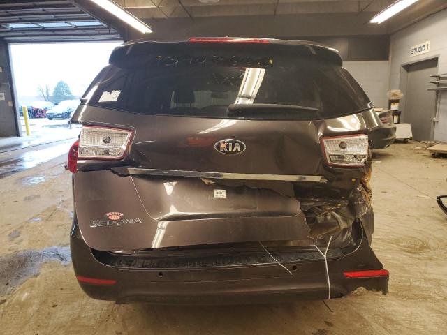 KNDMB5C16J6379162 - 2018 KIA SEDONA LX BROWN photo 6