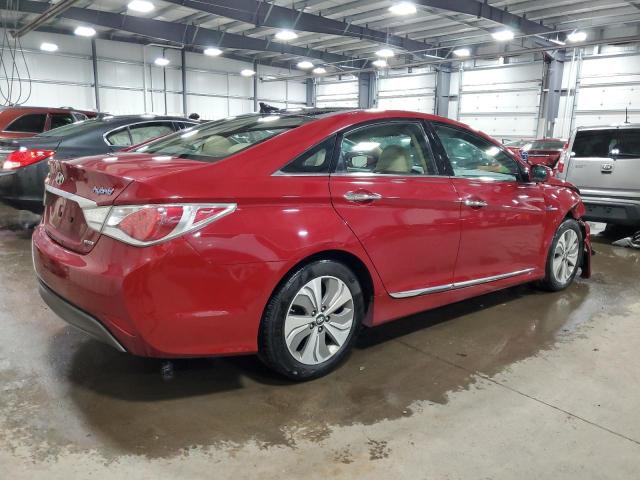 KMHEC4A42EA106761 - 2014 HYUNDAI SONATA HYBRID RED photo 3