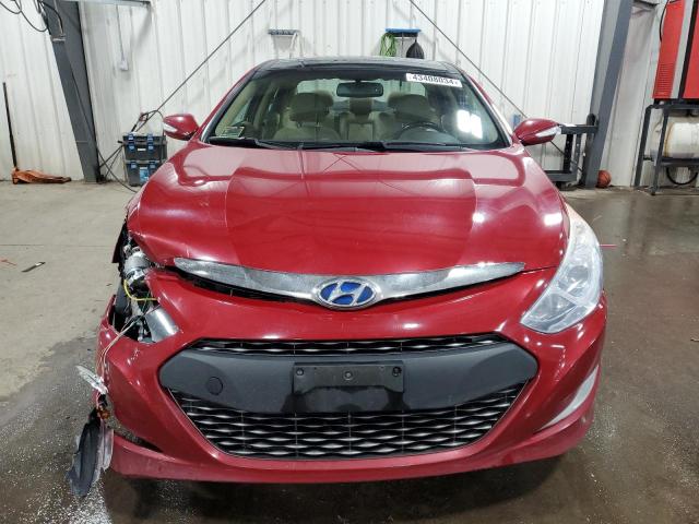 KMHEC4A42EA106761 - 2014 HYUNDAI SONATA HYBRID RED photo 5