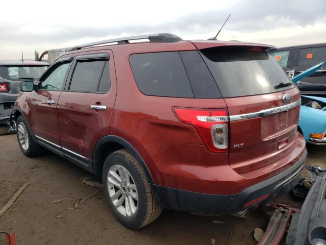 1FM5K8D81EGA53847 - 2014 FORD EXPLORER XLT RED photo 2