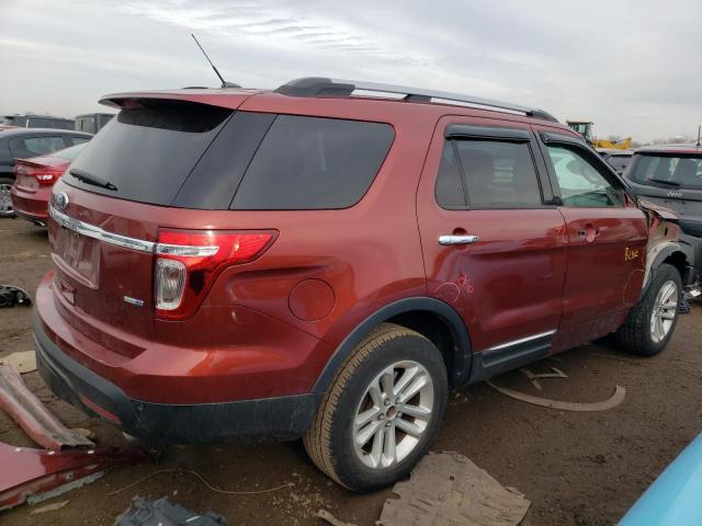 1FM5K8D81EGA53847 - 2014 FORD EXPLORER XLT RED photo 3