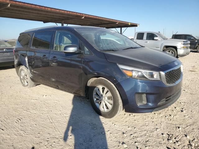 KNDMB5C16H6301152 - 2017 KIA SEDONA LX BLUE photo 4