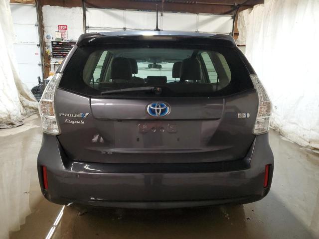 JTDZN3EU9EJ008816 - 2014 TOYOTA PRIUS V GRAY photo 6