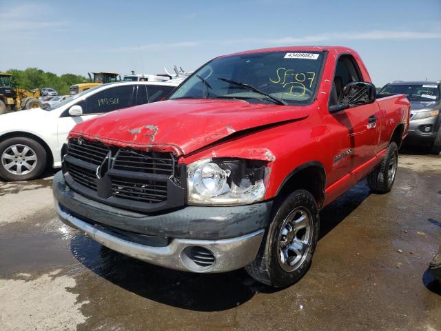 1D7HA16K37J551922 - 2007 DODGE RAM 1500 ST RED photo 2