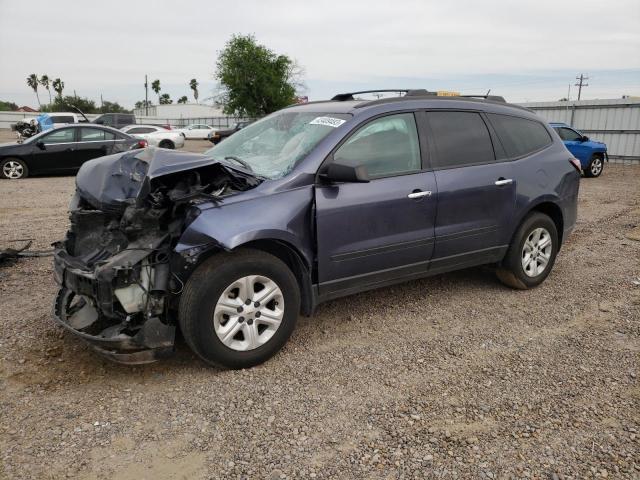 1GNKRFEDXEJ263201 - 2014 CHEVROLET TRAVERSE LS BLUE photo 1