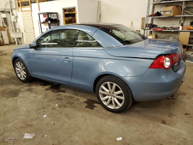 WVWBA7AH7AV010029 - 2010 VOLKSWAGEN EOS TURBO BLUE photo 2