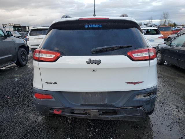 1C4PJMBB4GW322780 - 2016 JEEP CHEROKEE TRAILHAWK WHITE photo 6