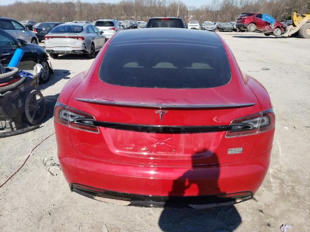 5YJSA1E64NF462613 - 2022 TESLA MODEL S RED photo 6