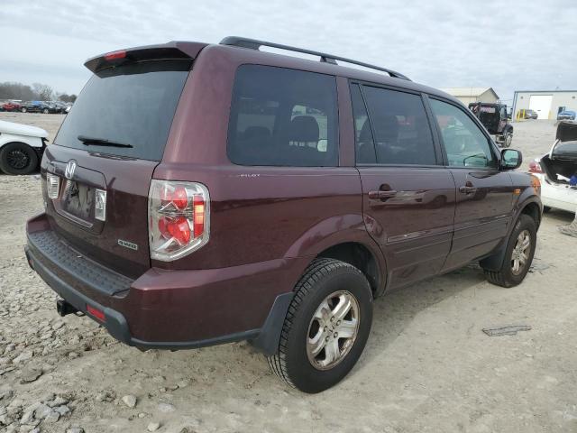 5FNYF18278B026816 - 2008 HONDA PILOT VP BURGUNDY photo 3