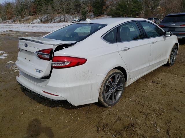 3FA6P0D95LR199572 - 2020 FORD FUSION TITANIUM WHITE photo 3