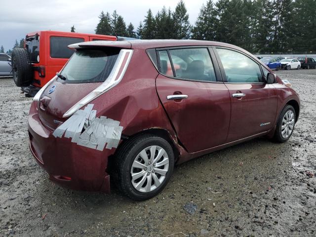 1N4BZ0CP4HC308666 - 2017 NISSAN LEAF S BURGUNDY photo 3