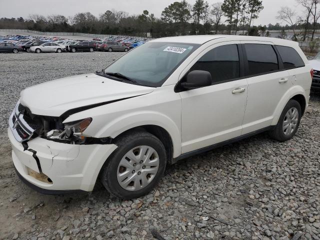 3C4PDCAB8ET277820 - 2014 DODGE JOURNEY SE WHITE photo 1