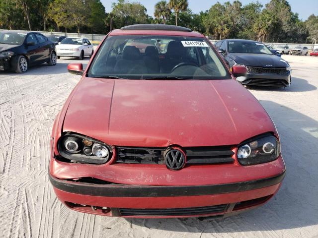 9BWPG61J014074345 - 2001 VOLKSWAGEN GTI GLX RED photo 5