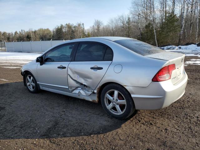 2HGFA16387H006618 - 2007 HONDA CIVIC DX SILVER photo 2