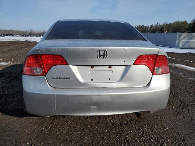 2HGFA16387H006618 - 2007 HONDA CIVIC DX SILVER photo 6