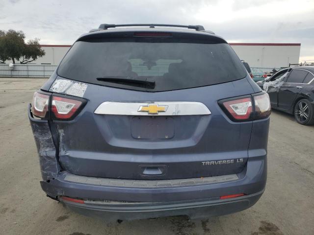 1GNKRFED2EJ229141 - 2014 CHEVROLET TRAVERSE LS BLUE photo 6