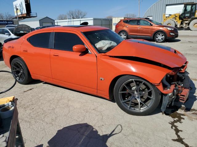 2B3KA73W39H560281 - 2009 DODGE CHARGER SRT-8 ORANGE photo 4