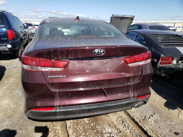 5XXGT4L36JG274600 - 2018 KIA OPTIMA LX BURGUNDY photo 6